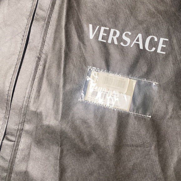 Versace Leather MIDI Skirt Runway Edition Oyster Color Gold Embellishment - Picture 13 of 13